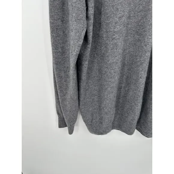 Mantovani Studio Italian Cashmere Gray Sweater Men Sz XXL Minimal Quiet Luxury - Picture 4 of 6